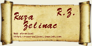 Ruža Zelinac vizit kartica